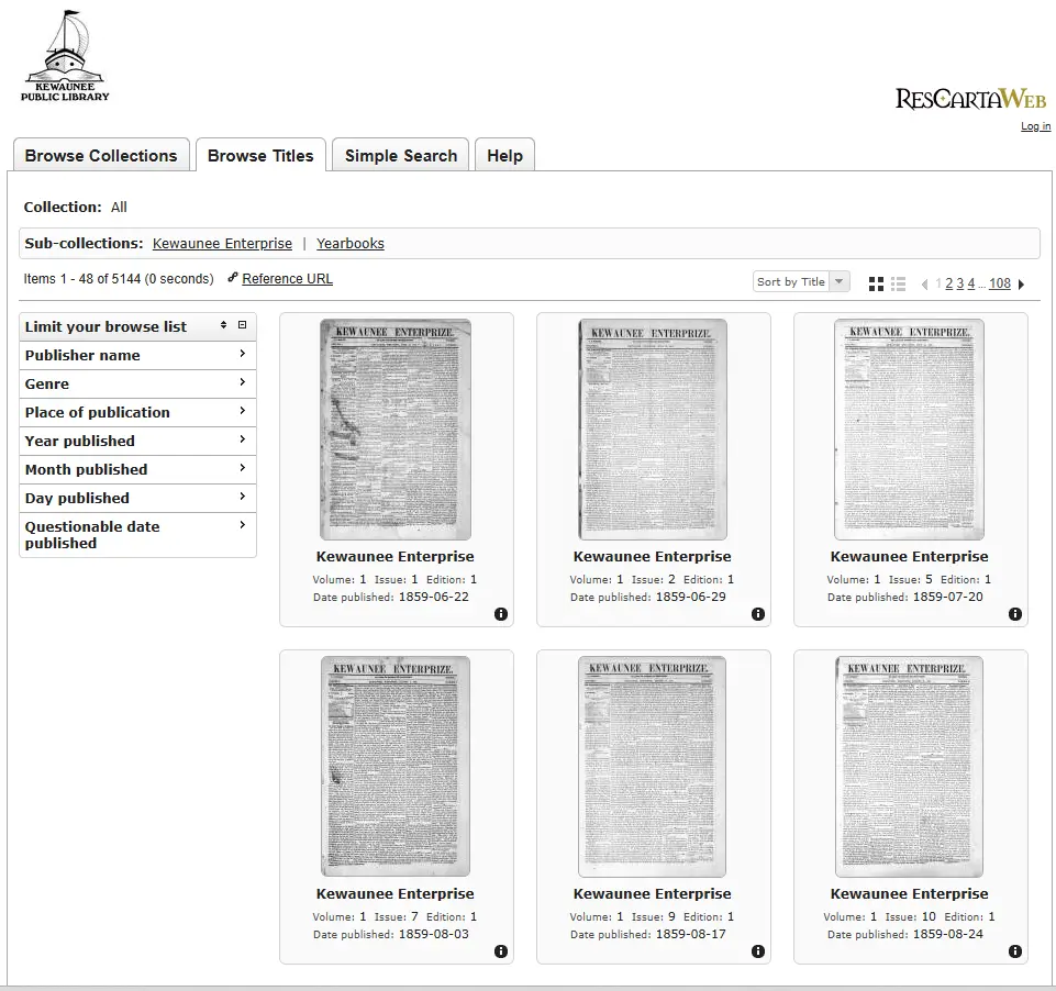 ResCartaWeb screenshot